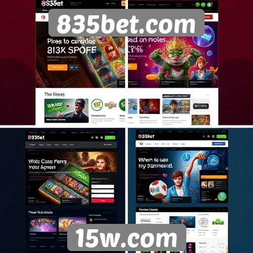 Evolução do design do site 835bet ao longo do tempo